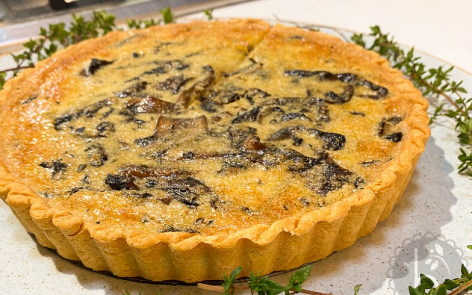 Mushroom quiche